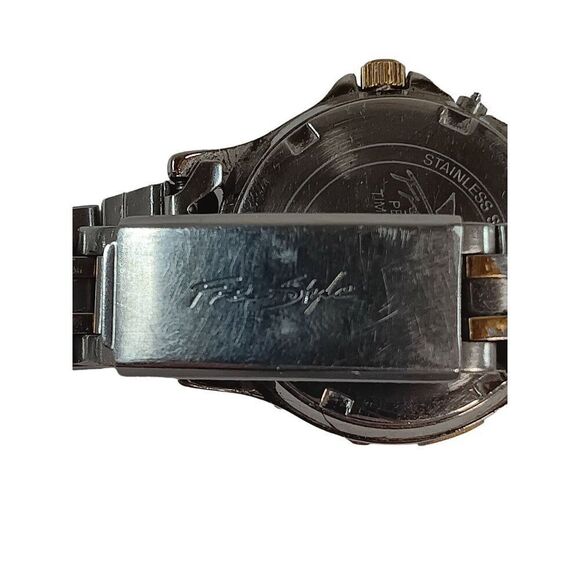 Vtg Freestyle Diver Watch Women Silver Tone Night Vision Date 100M New Battery - Picture 7 of 7